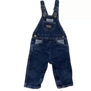 Vtg OshKosh BGosh Vestbak Denim Baby Overalls 9M